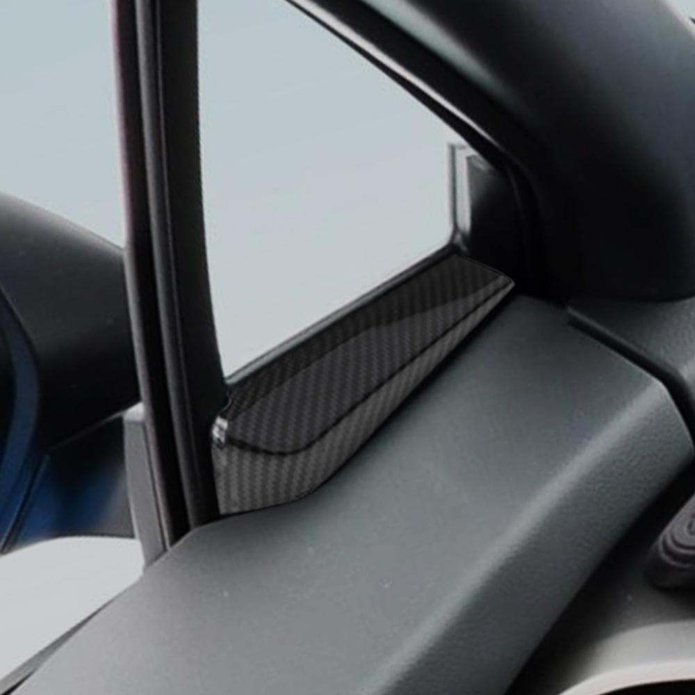 2Pcs ABS Chrome Car Front A Pillar Triangle Cover Trim Sticker for Toyota C-HR CHR 2016 2017 2018 2019 2020 Accessories