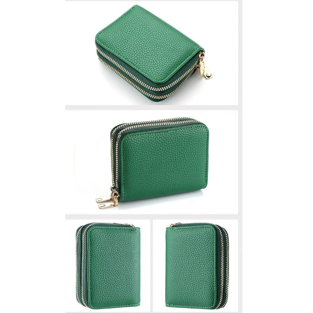 Однотонный короткий держатель для кредитных карт из искусственной кожи, кошелек для денег, портативный кошелек для монет