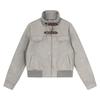 Unisex Suede Leather Jacket Stand Collar Casual Short Outerwear Youth Loose Fit Moto Style