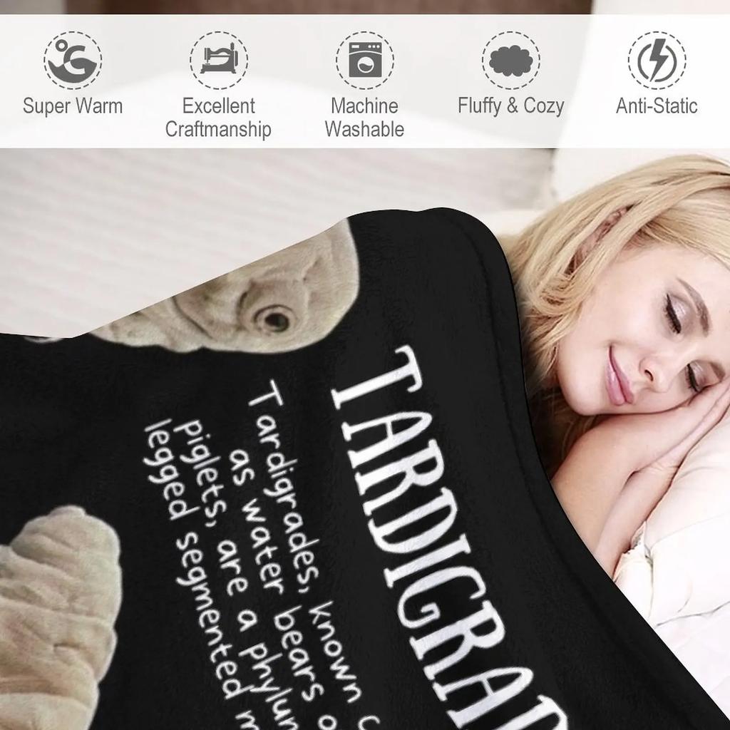 Tardigrade Fun Facts Throw Blanket Furry Blankets Summer Bedding Blankets