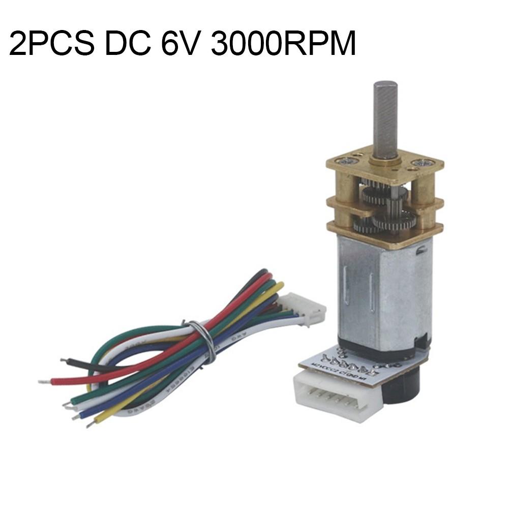 2PCS Lightweight DC Motor With Encoder For GA12 For N20 High Torque Use