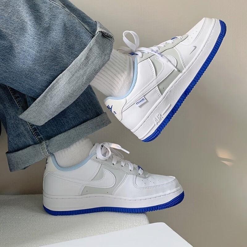 Nike Air Force 1 LV8 GS Just Stitch It — Детские кроссовки Hyper Royal White Photon-Dust FB1844-111