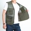New Men's Vest Summer Multi Pocket Photography Fishing Vest Breathable Vest Work Jacket Top