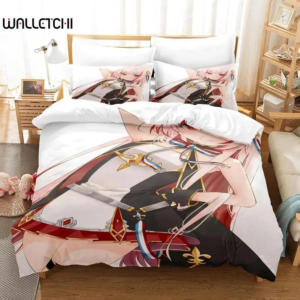 3D-принт аниме Azur Lane комплект постельного белья односпальный двуспальный двуспальный двуспальный комплект для взрослых и детей спальня пододеяльник комплект простыней