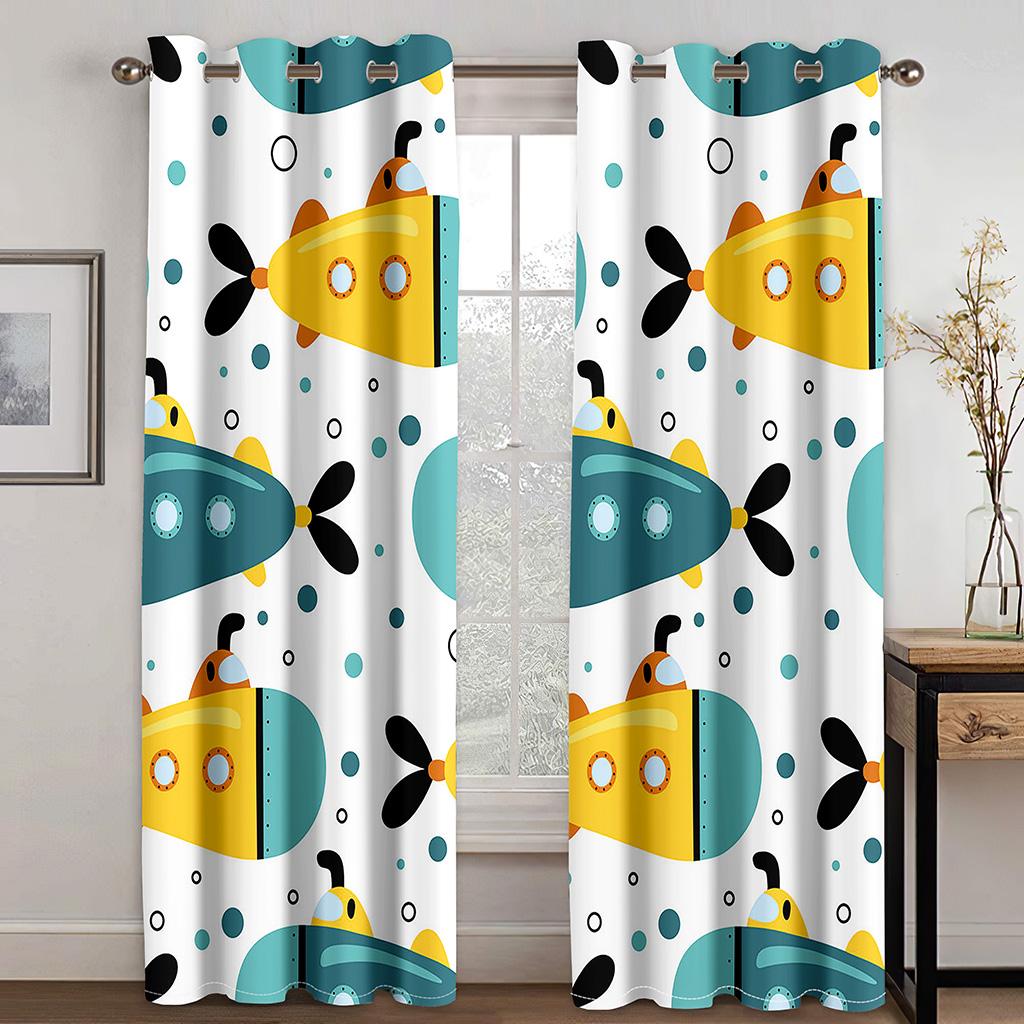 3D Радужная милая коала, дешевые детские тонкие оконные шторы с героями мультфильмов для девочек и мальчиков, декор для гостиной, спальни, 2 панели