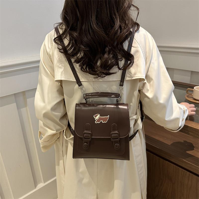 Fashionable Minimalist Backpack For College Students Stylish Unique Design 2024 Black White Blue Brown Colors