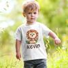 Personalized Birthday Shirt 3d Printed T-Shirt Boys Girls Birthday Party T Shirt Safari Animals with Name Clothes Kids Gifts Tops