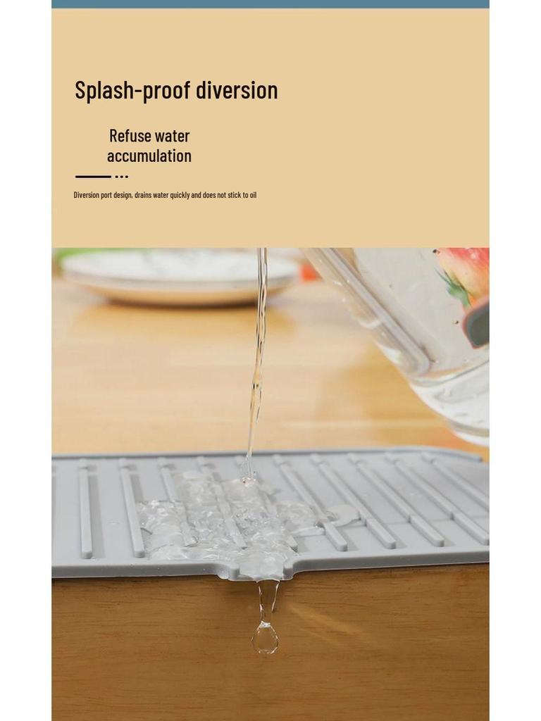 Силиконовый брызговик: Многофункциональный коврик для слива воды с крана и коврик для воды для умывальника