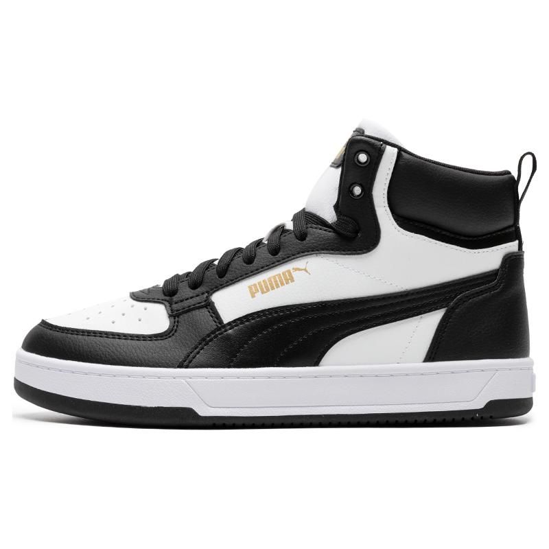 Puma Caven Mid Comfortable Versatile Durable Lightweight High-Top Skate Shoes Unisex Sneakers White Black 392291-12