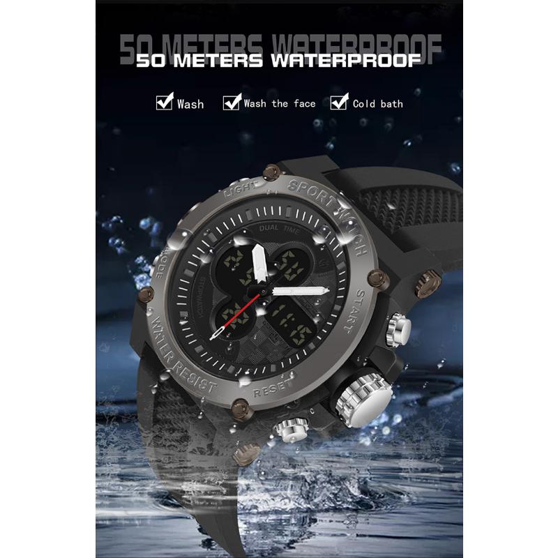 SANDA New Multifunctional Fashion Trend Sports Outdoor Multifunctional Electronic Watch