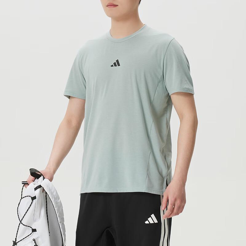 adidas Мужская летняя тренировочная футболка с коротким рукавом KA7290