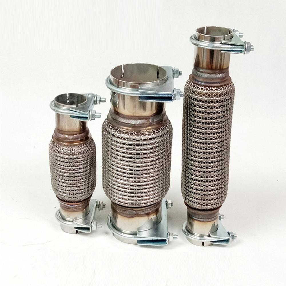 Universal non-welding high temperature resistant Five layer stainless steel exhaust flex pipe soft connection bellows hose clamp