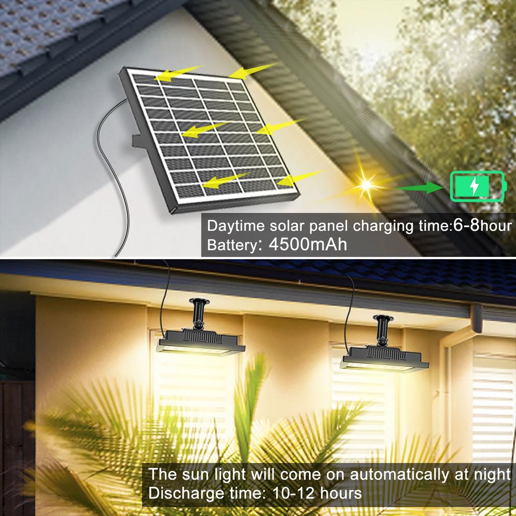 Настенный светильник на солнечной энергии, газонная лампа, внутренние и уличные солнечные настенные светильники, 124 светодиода * 2 с пультом дистанционного управления