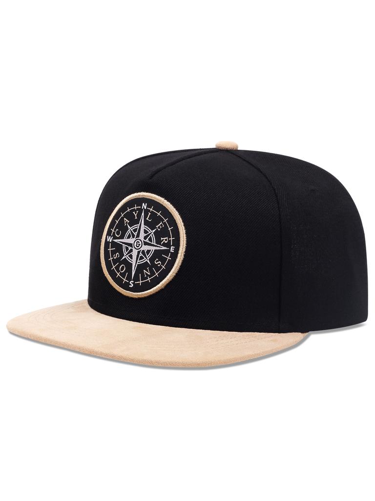 2024 Новая модная шляпа с утиным языком на кнопке компаса, спортивная шляпа с утиным языком на открытом воздухе, модная женская бейсбольная кепка с вышивкой