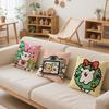 Cute L-Line P-Puppy Cushion Cover Comfortable Reversible Pillow Cover Ideal for Car Sofa Bedroom & Beyond