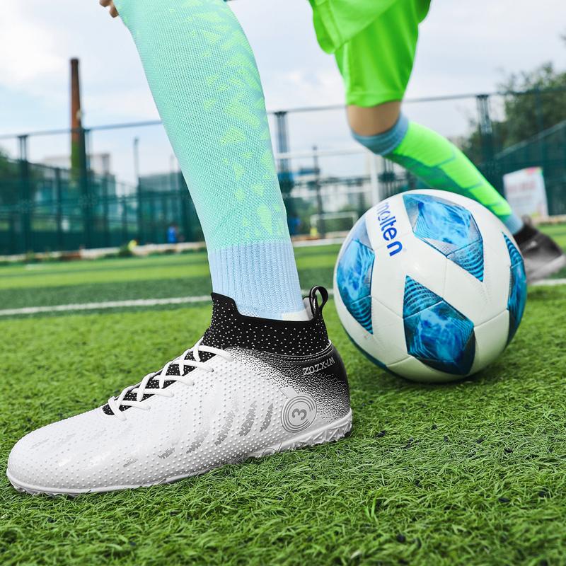 Молодежные футбольные бутсы мужские с короткими ногтями TF с искусственным газоном профессиональные футбольные бутсы большого размера