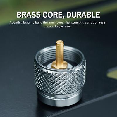 Интерфейс MAPP Пропановый газовый преобразователь для кемпинга и пикника Аксессуары для печей из алюминиевого сплава