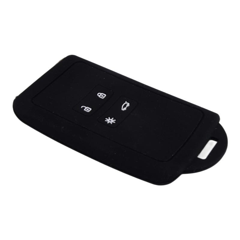 2pcs Black Silicone Remote Key Cover Case Fit For Renault Koleos Kadjar Megane Espace 2016 2017 2018 2019 2020