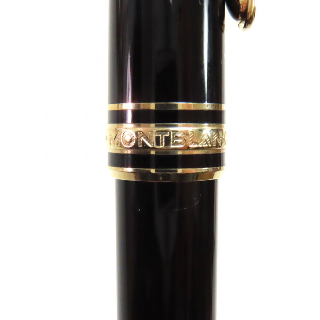 Отличная перьевая ручка MONTBLANC Meisterstck Classic белая звезда Черное золото 14K мужская Б/У