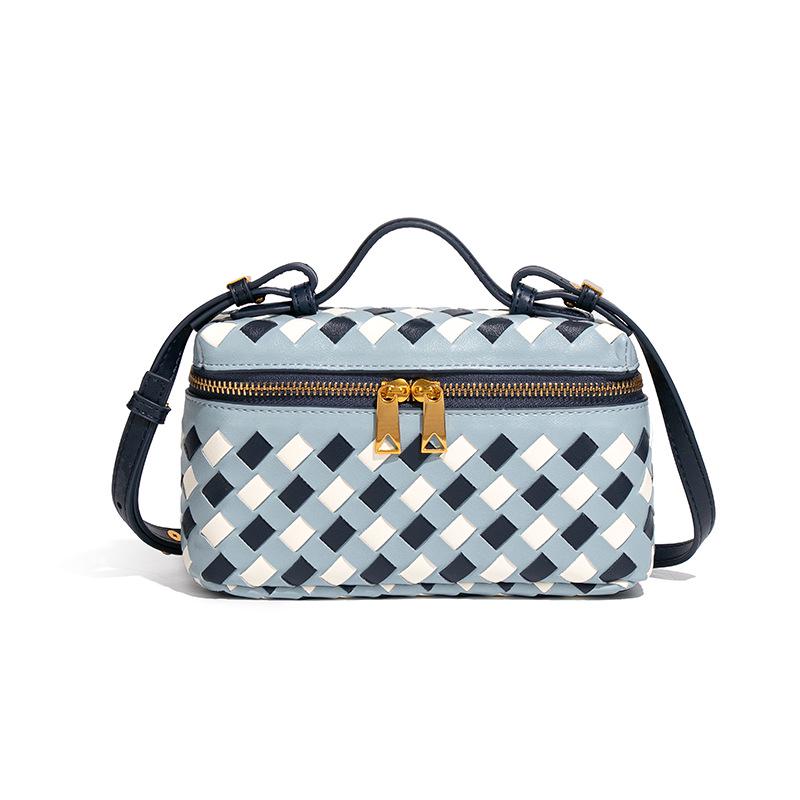 Новая классическая плетеная вручную сумка кроссбоди «Тофу» квадратной формы