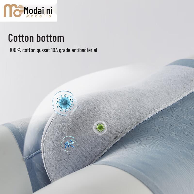 Men's Ice Silk Antibacterial Boxer Briefs 3-Pack