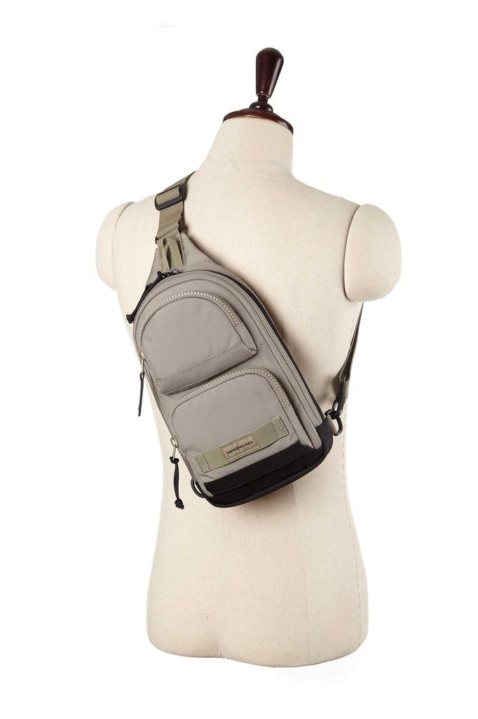 Enderby Sling сумка-слинг для левой или правой руки в цвете Desert [Samsonite Red] Сумка, корейский дизайн, легкая, двусторонняя, бежевая.