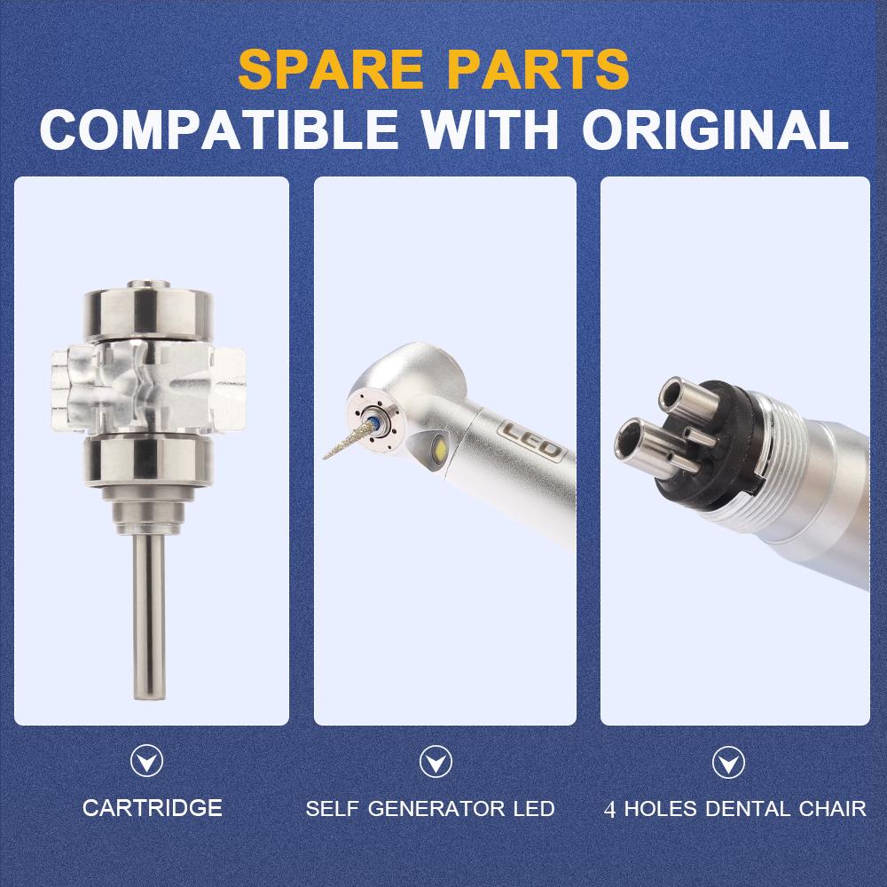 Стоматологический высокоскоростной наконечник Z800LG с автогенератором, светодиодный наконечник с миниатюрной головкой, 2/4 отверстия