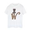 Willy Wonka Womens/Ladies W Logo Hat Cotton Boyfriend T-Shirt