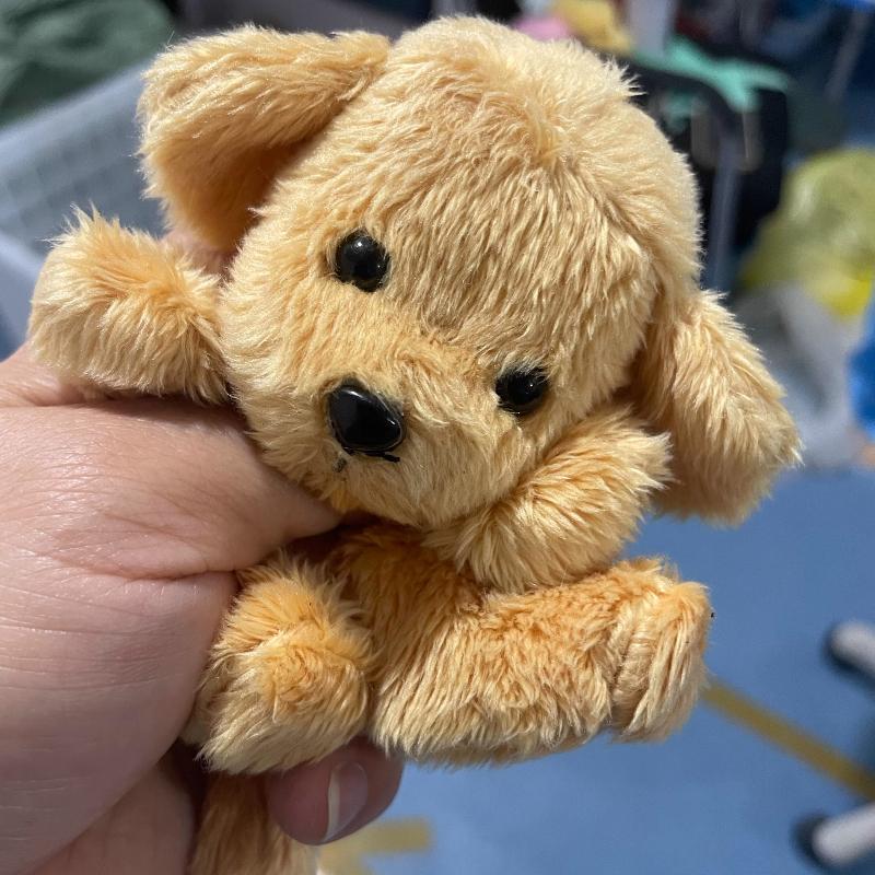 10 см Плюшевая Маленькая Золотистый Ретривер Собака Украшение Милый Брелок Цепочка Декор Аксессуары для Сумки Для Ключей Подарок для Девочки Женщинам Ф