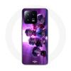 Чехол - Maniacase - Xiaomi 13 - Черный - Мягкий - BTS группа анимация kpop