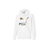 Puma Classics Gold-Stamped Logo Print Sports Pullover Hoodie Men Hoodies White 531370-02