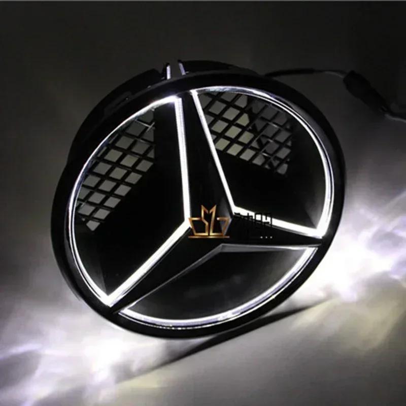 Car Front Logo Light Emblem Grille Light Led Badge for Mercedes Benz W166 W176 W204 W207 W212 W218 W245 W251 W463 Accessories  FC1 V33