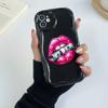 LZ18 Lips Kiss Clear Soft Wave Phone Cases for Samsung S24 S23 Ultra S20 FE A54 A14 A52s A51 S10 Huawei Honor 90 Protection Back Cover