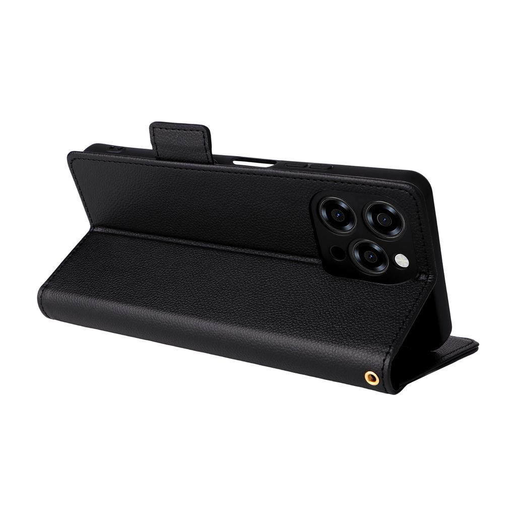 For Doogee Note 58 Pro/Note 58 Case with Wrist Strap Litchi Texture PU Leather Wallet Phone Cover