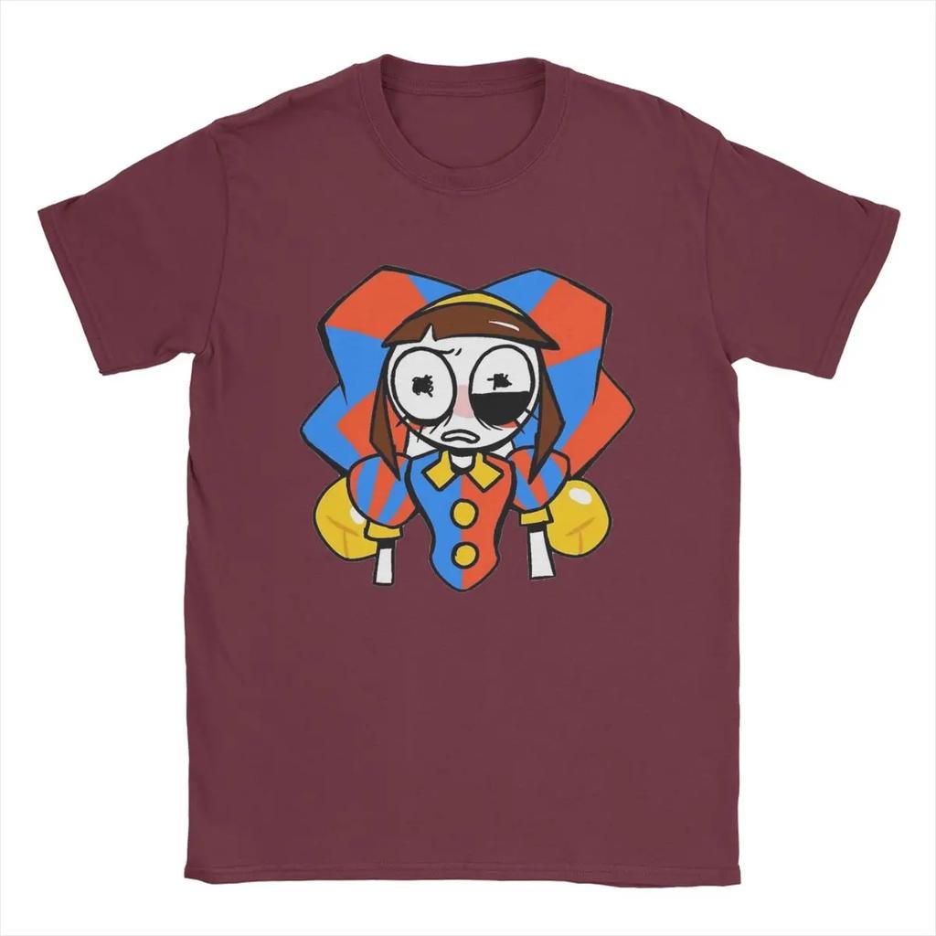 The Amazing Digital Circus T-Shirt Men Pomni And Jax Cool Cotton Tee Shirt Round Neck Short Sleeve T Shirts Summer Clothing