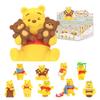 TOP TOY Disney Winnie the Pooh Happy Every Day Series Box of Gachapon Blind Box Figures Soft Vinyl PVC Premium Toys Birthday Present Christmas Gift