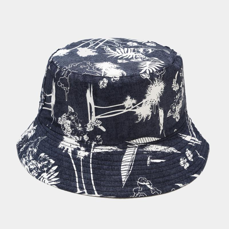 Fisherman's Hat Women's Printed Double-sided Sun Hat Summer Outdoor Travel Foldable Basin Hat