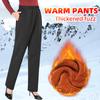Middle-aged And Elderly Women's Fleece-lined Thickened High-waisted Pants For Outdoor Wear Loose Thickened Winter Thermal Pants