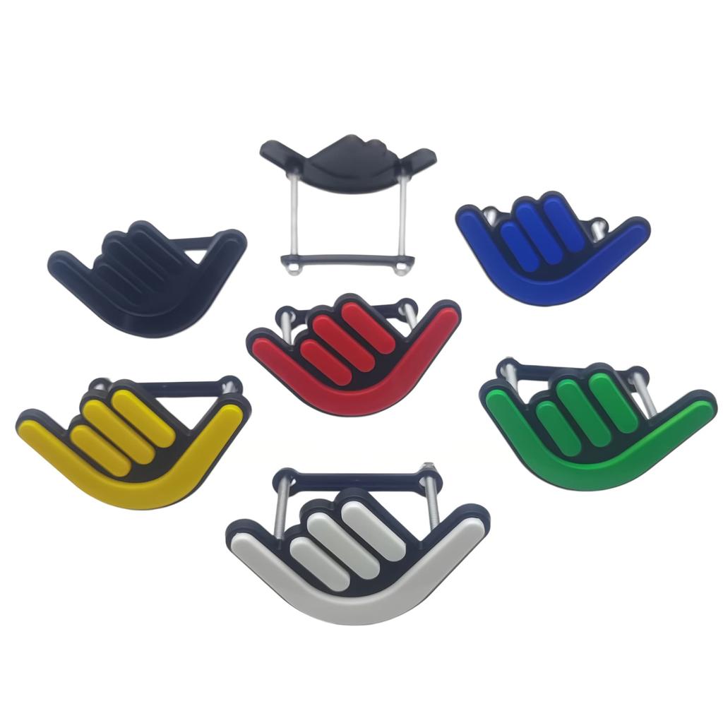 1Set ABS Gesture Shape Car Front Grille Decorative Emblem Badge for Auto Grille Accessories