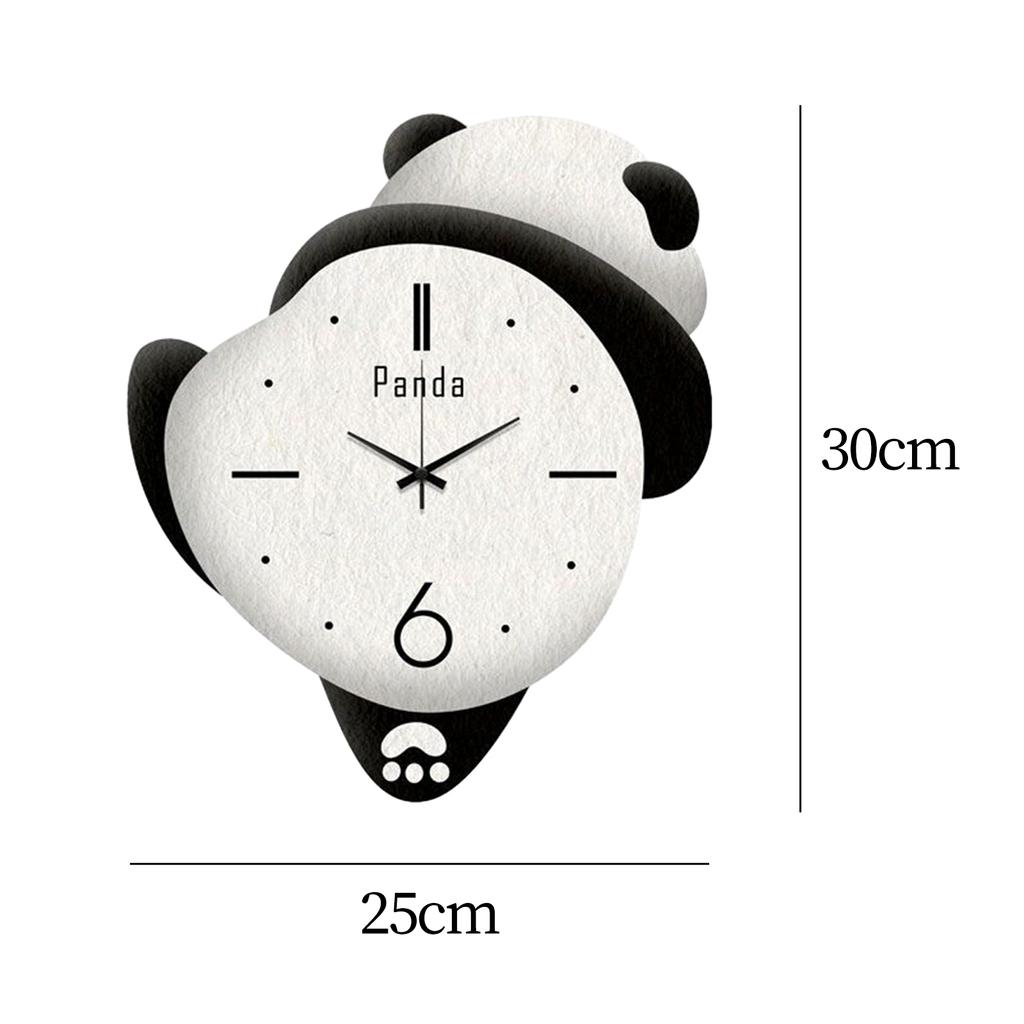 Panda Decor Бесшумные настенные часы Декоративные часы Очаровательные бесшумные настенные часы для кухни на батарейках с функцией Sweep Movement