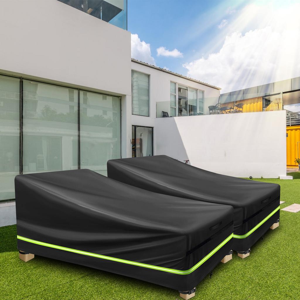 Водонепроницаемый мебельный шезлонг из ротанга, шезлонг, чехол для шезлонга, сверхмощная защита