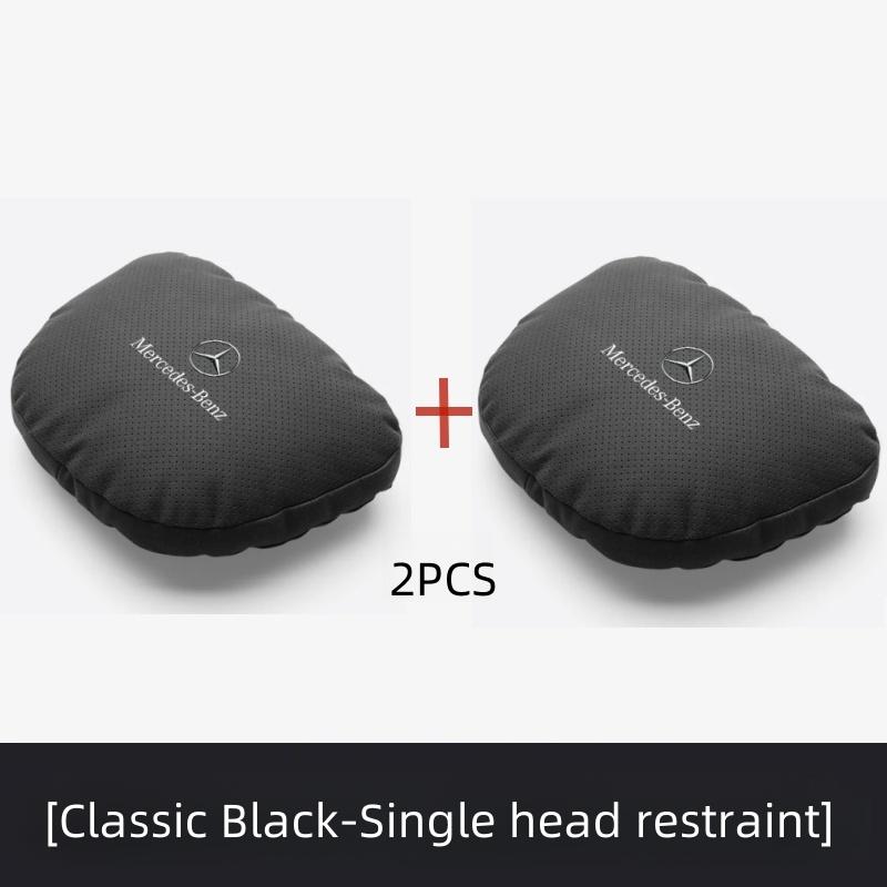 CQY1 Car Headrest Neck Support Seat Auto Breathable Pillow Protector Neck Compatible For Mercedes Benz W211 W205 W204 W210 AMG W202 B