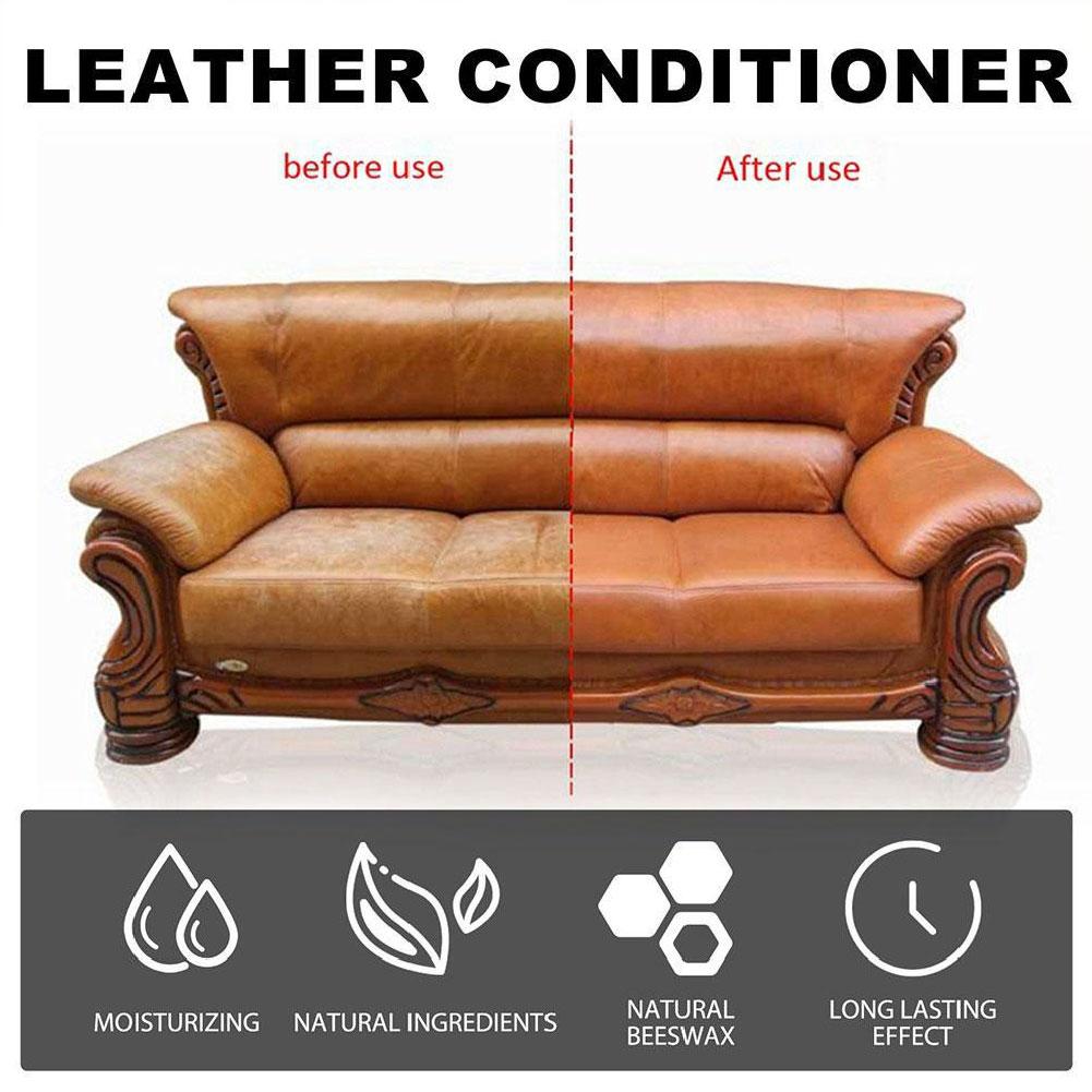 Масло для ухода за кожаными сиденьями автомобиля Многофункциональный крем Полировка салона Удаление пятен Чистка отреставрированных кожаных диванов