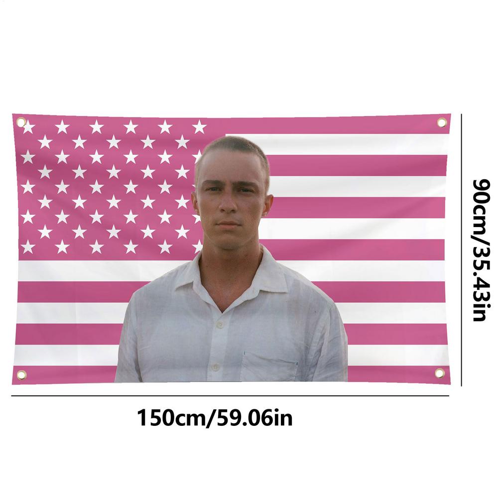Drew Pink America Flag Starkey Tapestry Poster Funny Banner For Dorm Bedroom Wall College Party Indoor Outdoor Decorations