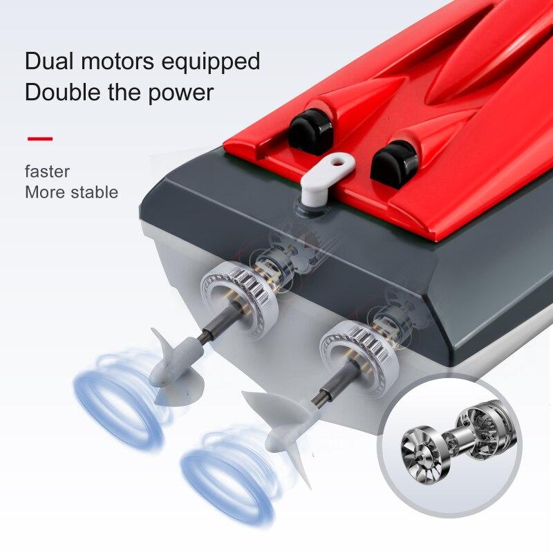 High-speed Yacht RC Boats 2.4G Upgraded Remote Control Ship Charging Version Summer Toys for Competition Gift