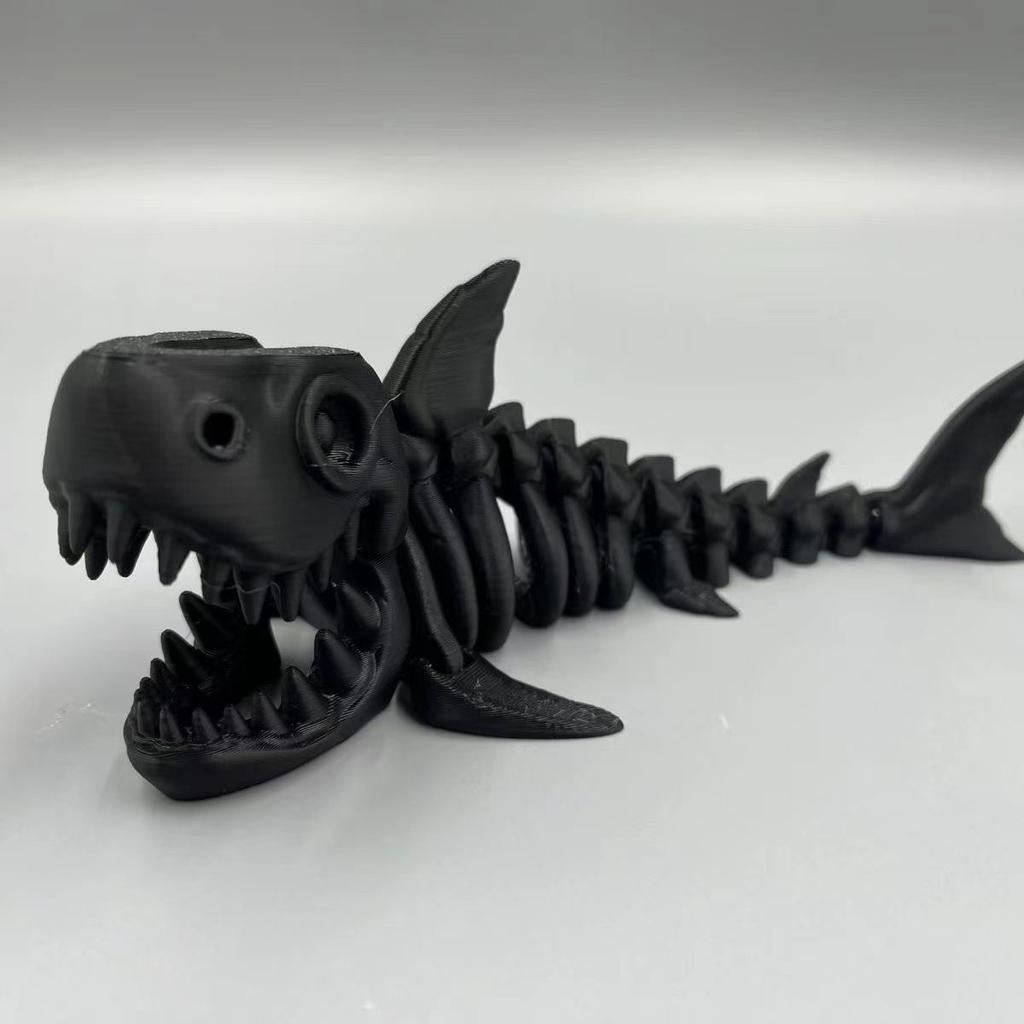 3D-печать Модель Акулы Сочлененная Полностью Подвижная Идея Подарка на День Рождения Реалистичные Животные Декоративное Настольное Украшение Подвижная 17,5 см Акула