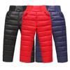 Casual Girl Boy Winter Pants Cotton Padded Thick Warm Trousers Boys Waterproof Pants Elastic High Waisted Baby Kid Pant
