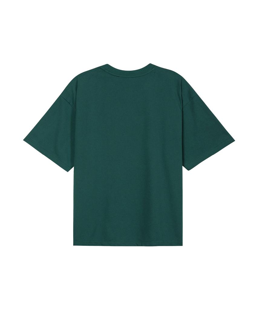OUNDERR Mono Collection Кошка Футболка с коротким рукавом (зеленый)