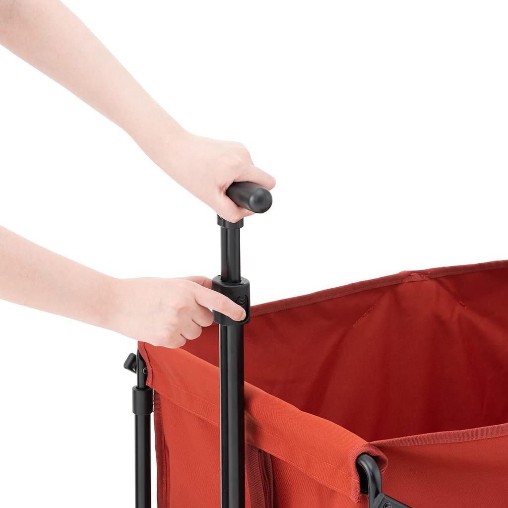 LOGOS Tradcanvas Flame Retardant Long Carry ST 84720726 Red Outdoor Wagon Washable Flame Retardant Camping BRICK/Washable