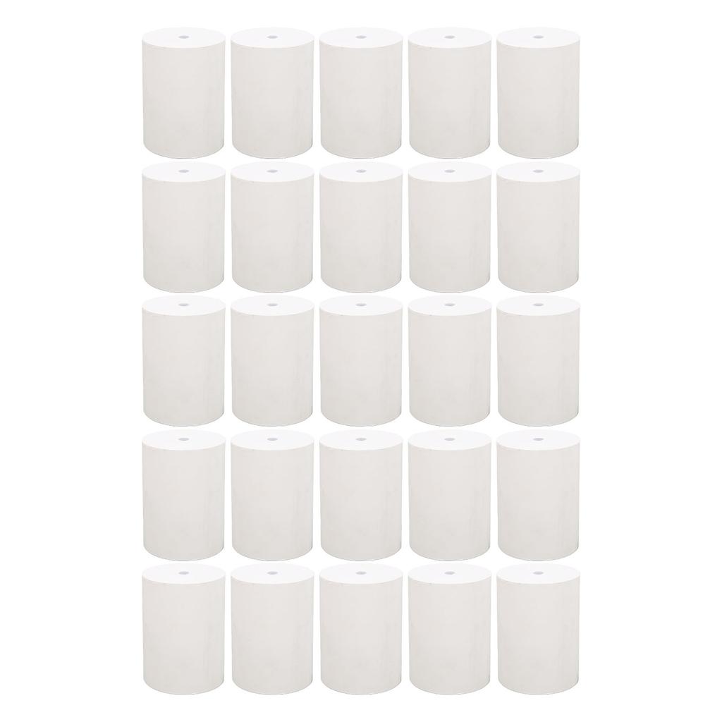 25 рулонов термобумаги для печати 80 мм - 60 мм, сглаживание, нужный размер, яркие белые рулоны термобумаги